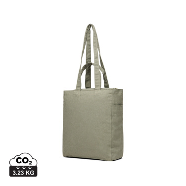 Logo trade promotional item photo of: VINGA Hilo AWARE™ recycled canvas zip tote