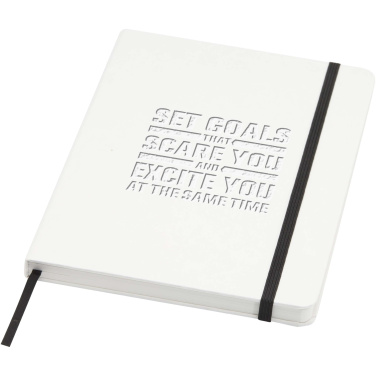 Logo trade advertising products image of: Holm A5 stone paper hard cover notebook with lined pages