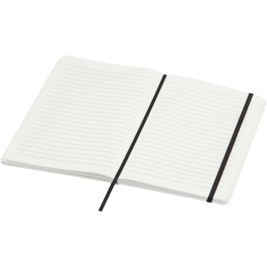 Logo trade promotional gifts picture of: Holm A5 stone paper hard cover notebook with lined pages