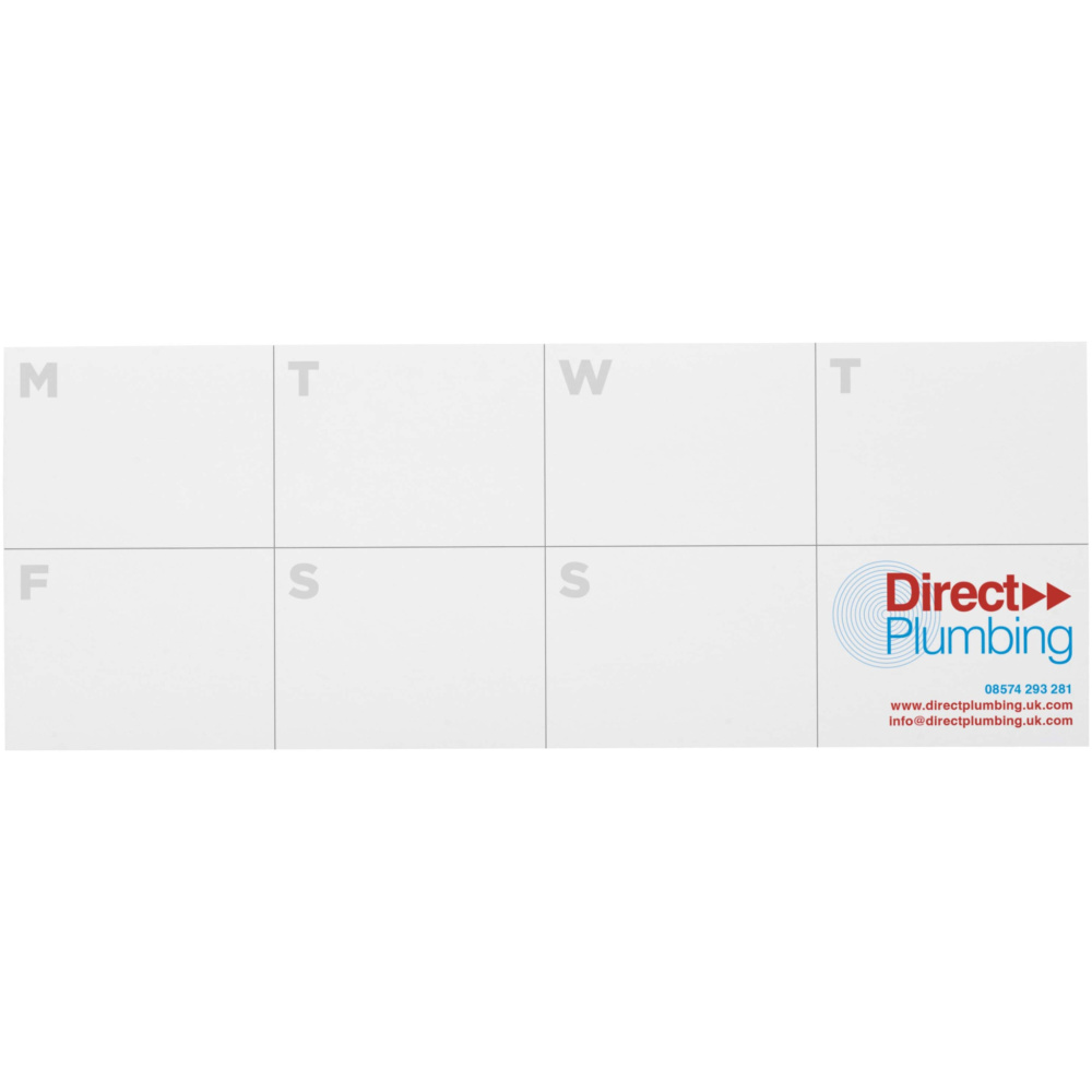 Logotrade corporate gifts photo of: Sticky-Mate® recycled sticky notes with printed planner