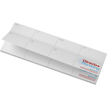 Logo trade promotional items image of: Sticky-Mate® recycled sticky notes with printed planner