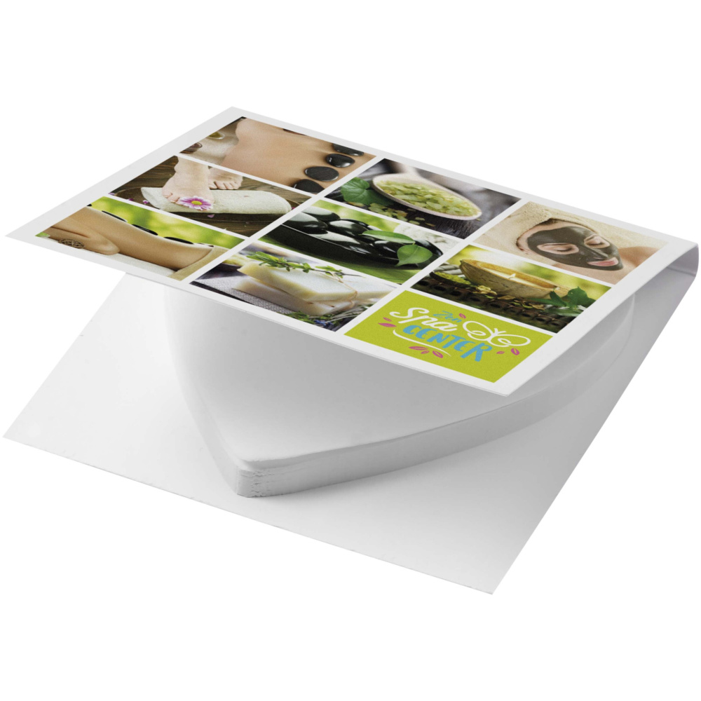 Logo trade promotional gift photo of: Sticky-Mate® soft cover heart-shaped sticky notes