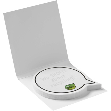 Logotrade promotional merchandise image of: Sticky-Mate® soft cover speech bubble shaped sticky notes