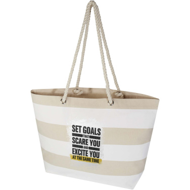 Logo trade advertising products image of: Florida 270 g/m² GRS recycled beach tote bag 18L