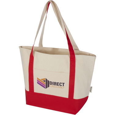 Logotrade corporate gift image of: Sam 320 g/m² GRS recycled cotton tote bag