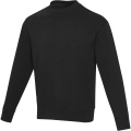 Jet unisex Aware™ recycled crewneck sweater, Solid black