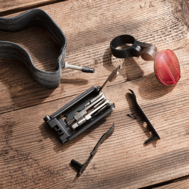 Logo trade promotional giveaways image of: Set of bike tools MERAPI Schwarzwolf