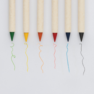 Logo trade promotional merchandise picture of: Micki GRS infinity 6pc colouring pencil set