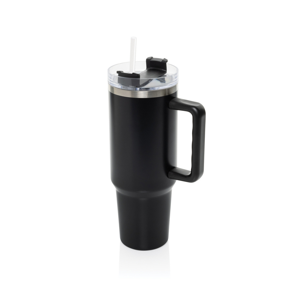 Logo trade promotional giveaways image of: Stadley RCS recycled steel tumbler 1200ML