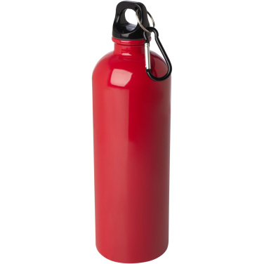 Logotrade promotional giveaway image of: Oregon 750 ml RCS certified single wall stainless steel water bottle with carabiner