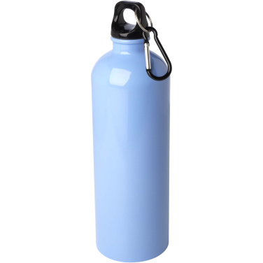 Logotrade promotional gift image of: Oregon 750 ml RCS certified single wall stainless steel water bottle with carabiner