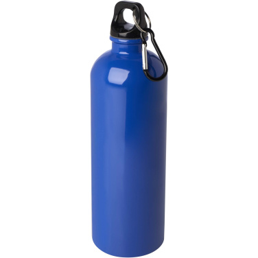 Logotrade promotional giveaway image of: Oregon 750 ml RCS certified single wall stainless steel water bottle with carabiner