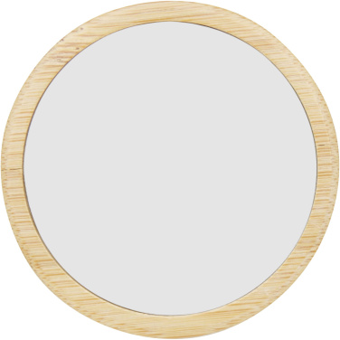 Logo trade business gifts image of: Lustre bamboo mirror