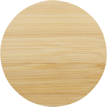 Logotrade promotional gift image of: Lenora 250 ml glass cup with bamboo lid