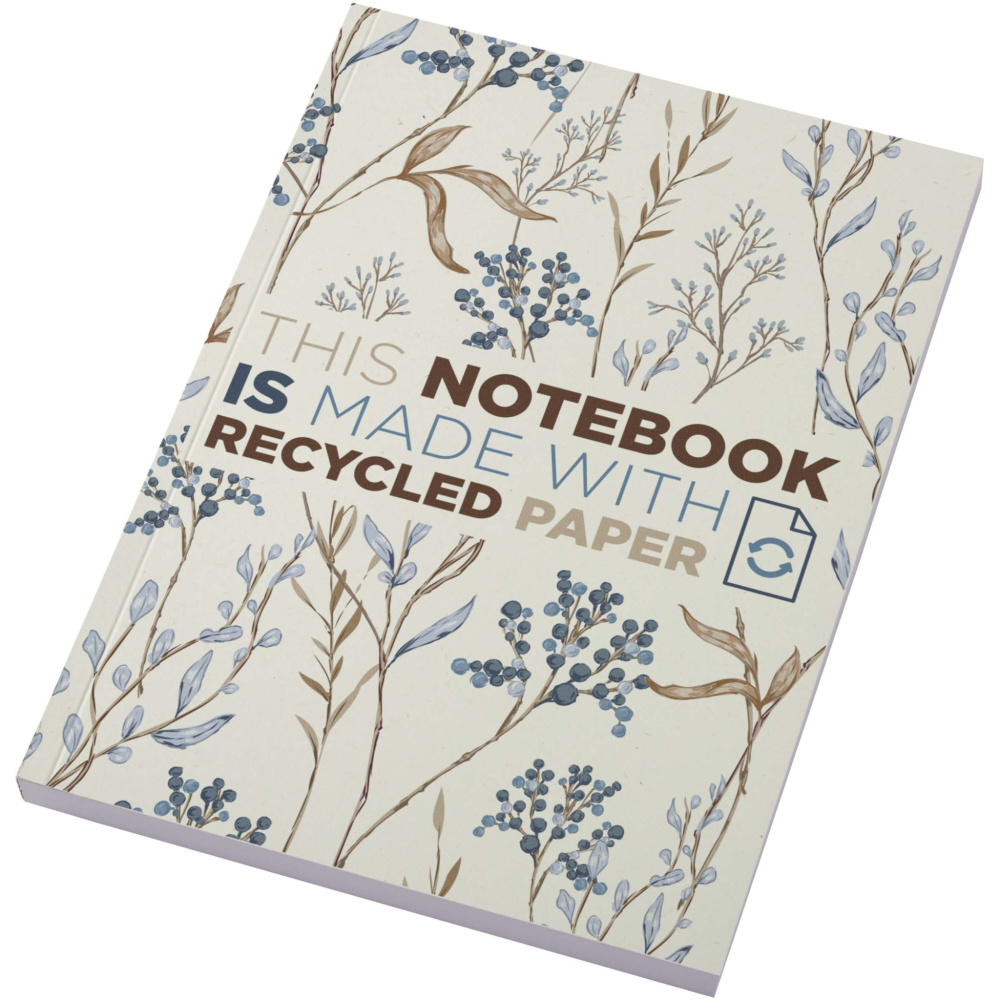Logo trade promotional gift photo of: Novella Austen A5 recycled soft cover notebook - 100 sheets