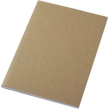 Logo trade promotional products picture of: Novella Austen A5 recycled soft cover kraft notebook - 50 sheets 