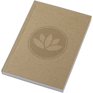 Logo trade corporate gifts image of: Novella Austen A6 recycled soft cover kraft notebook - 100 sheets