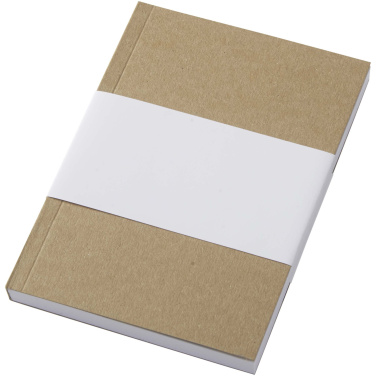 Logotrade promotional product picture of: Novella Austen A6 recycled soft cover kraft notebook - 100 sheets