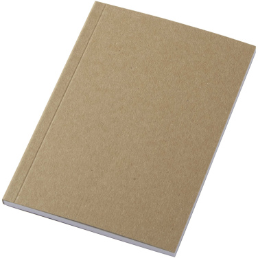 Logo trade promotional gifts image of: Novella Austen A6 recycled soft cover kraft notebook - 50 sheets