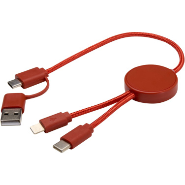 Logo trade promotional product photo of: Citala 5-in-1 recycled plastic 30 cm data sync and 27W fast charge cable