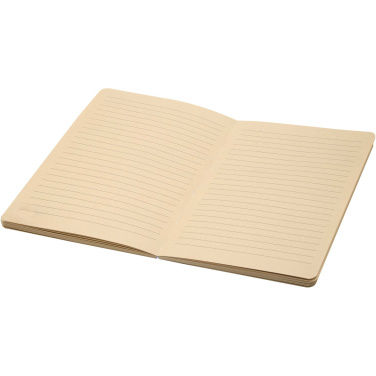 Logo trade promotional merchandise image of: Liliana A5 sugarcane and RPET soft cover notebook