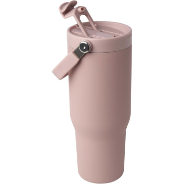 Logo trade promotional merchandise picture of: Bronx 900 ml RCS recycled stainless steel copper vacuum insulated tumbler with dual function lid