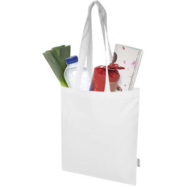 Logotrade promotional items photo of: Madras Blend 140 g/m² GRS recycled cotton tote bag 7L