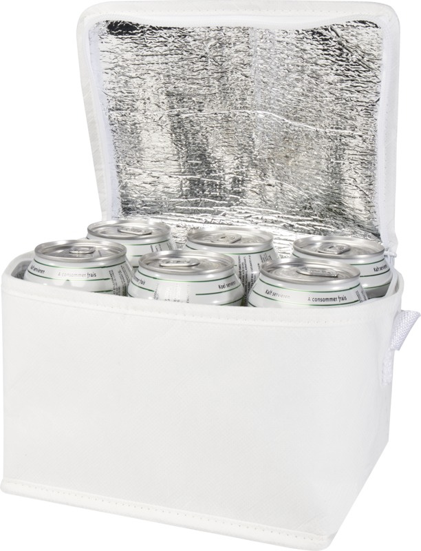 Logo trade promotional merchandise photo of: Spectrum 6-can recycled non-woven cooler bag 4L