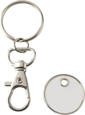 Logotrade promotional gift image of: Rory keyring with trolley coin