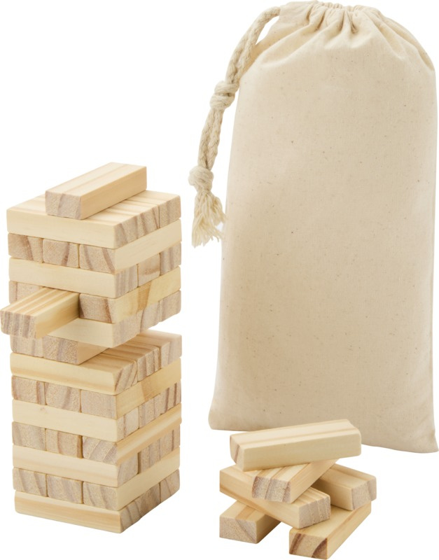 Logotrade business gift image of: Jumble wooden toppling tower game