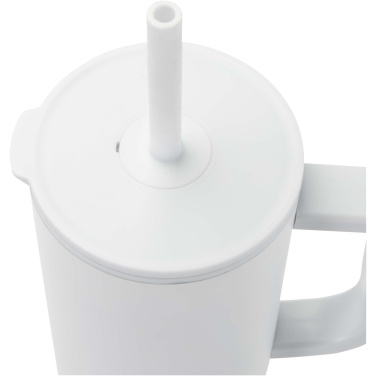 Logotrade promotional merchandise picture of: Brady 900 ml RCS certified insulated tumbler with silicone straw