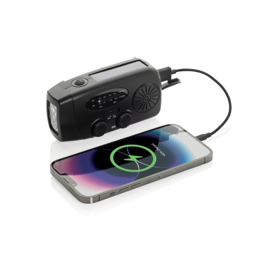 Logo trade promotional giveaways image of: RescueWave RCS recycled plastic emergency radio