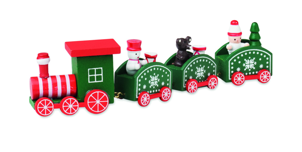 Logotrade promotional merchandise picture of: Wooden Christmas train