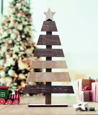 Logo trade business gifts image of: Wooden Christmas tree