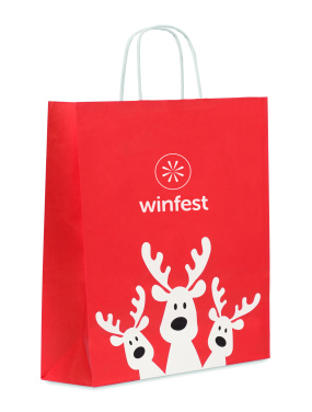 Logo trade business gifts image of: Gift paper bag large