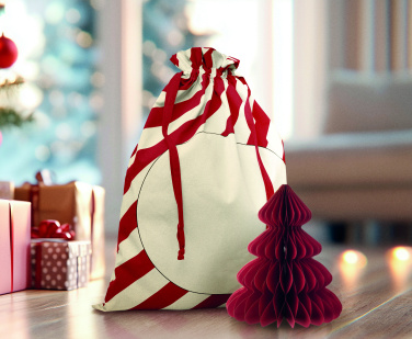 Logo trade promotional products image of: Large Santa cotton bag
