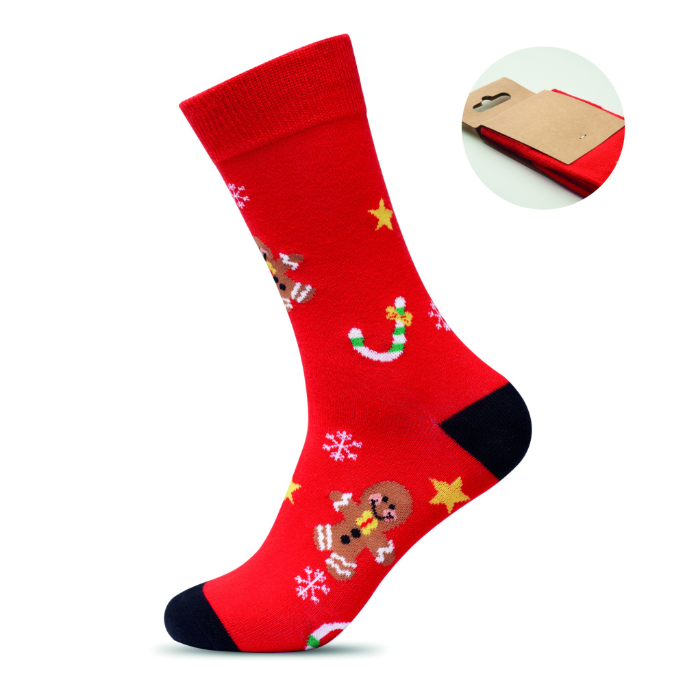 Logo trade advertising products picture of: Pair of Christmas socks L