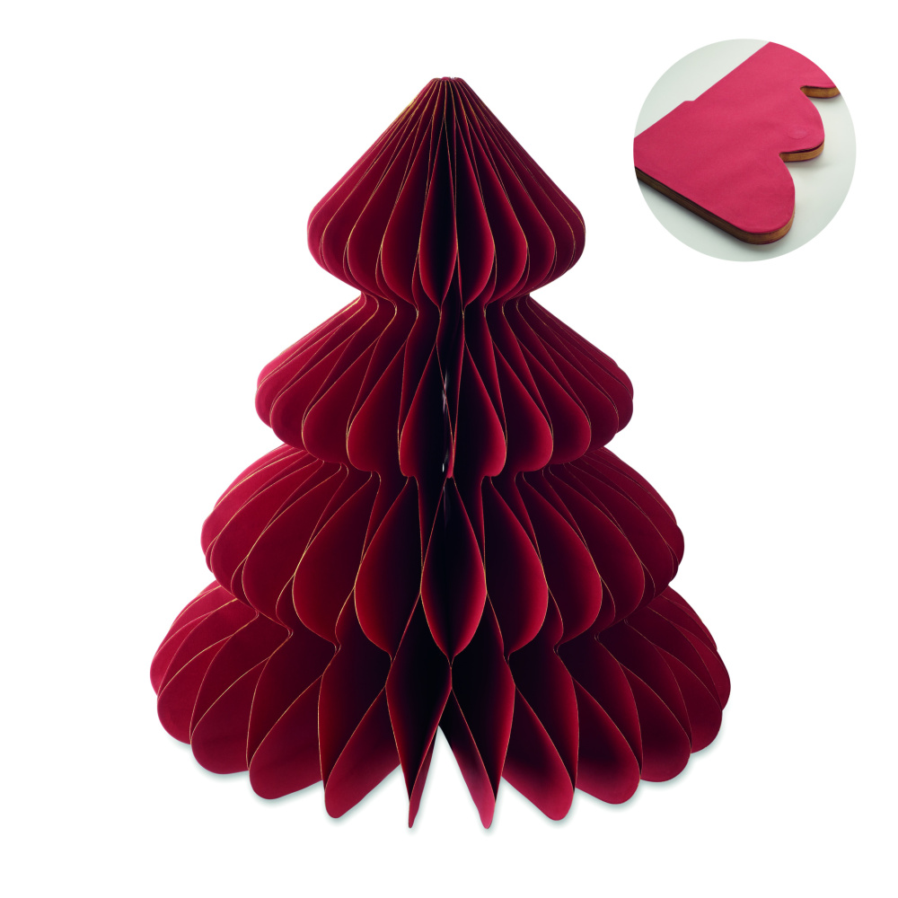 Logo trade promotional giveaways image of: Paper Xmas tree decoration