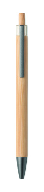 Logo trade promotional giveaways image of: Push button bamboo pen