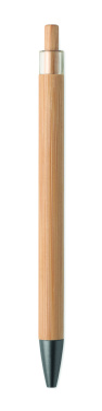 Logotrade promotional giveaway image of: Push button bamboo pen