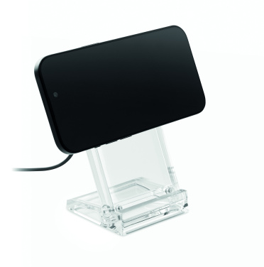 Logotrade promotional item picture of: Acrylic wireless charger 15W
