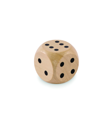 Logotrade corporate gift image of: Schima wooden dice 3cm dia