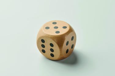 Logotrade promotional item picture of: Schima wooden dice 5cm dia