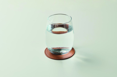 Logotrade advertising products photo of: Round coaster in PU