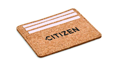 Logo trade promotional gifts image of: Cork cardholder with RFID