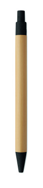 Logo trade advertising product photo of: Push button ball pen in bamboo