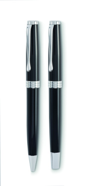 Logo trade promotional merchandise image of: Ball pen and roller set