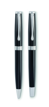 Logo trade promotional items image of: Ball pen and roller set