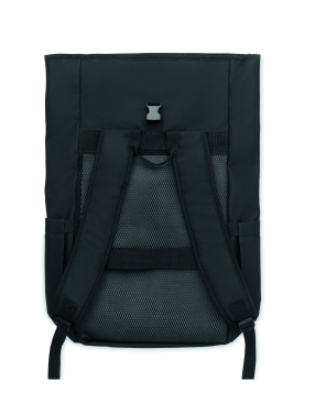 Logo trade business gift photo of: Rolltop laptop rucksack 600D