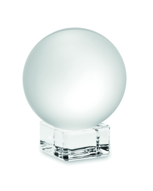 Logo trade promotional giveaways picture of: Glass round award